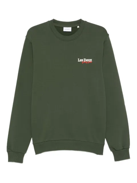 Les Deux Racing crew-neck sweatshirt