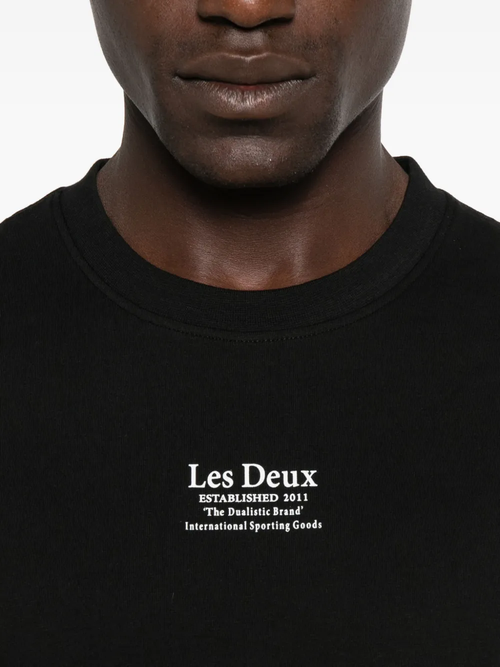 Les Deux Established Crew-neck T-shirt In Black