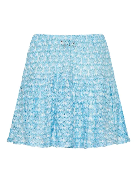 Missoni patterned tiered skirt