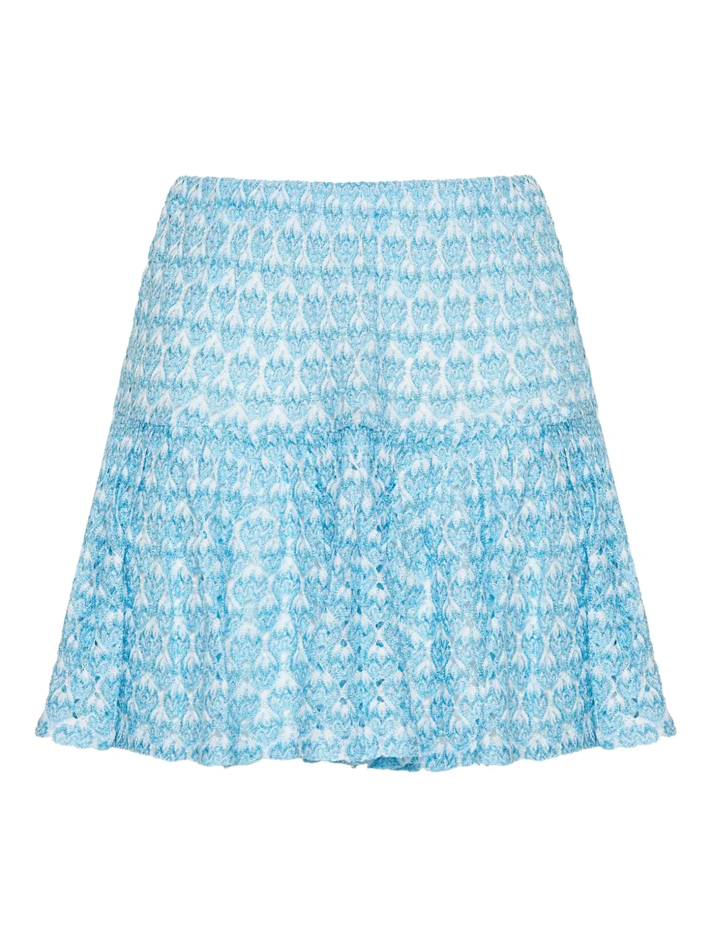 Missoni patterned tiered skirt - Blauw