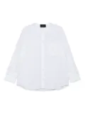 Simone Rocha mandarin-collar pocket shirt - White