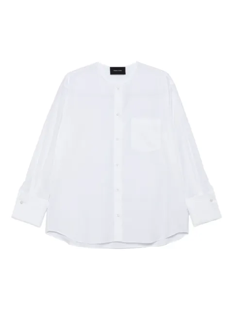 Simone Rocha camisa con bolsillo y cuello mandarín