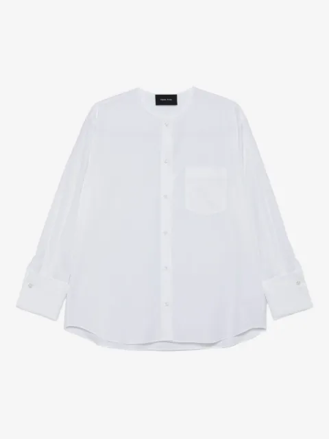 Simone Rocha Shirt met hoge opstaande kraag en zak
