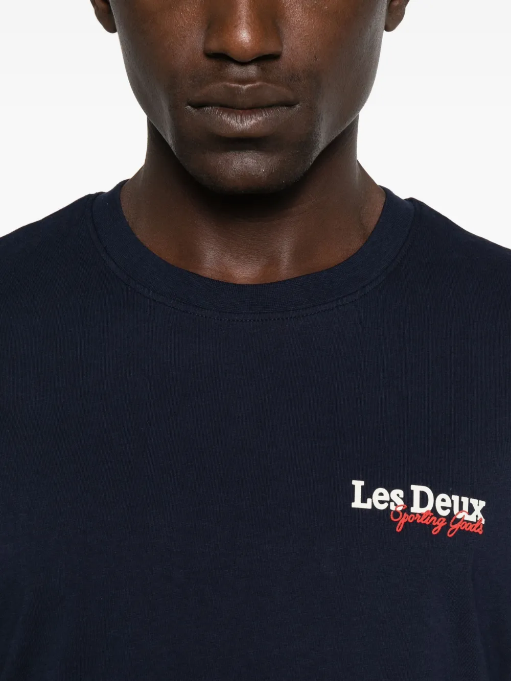 Les Deux Racing T-shirt van biologisch katoen Blauw