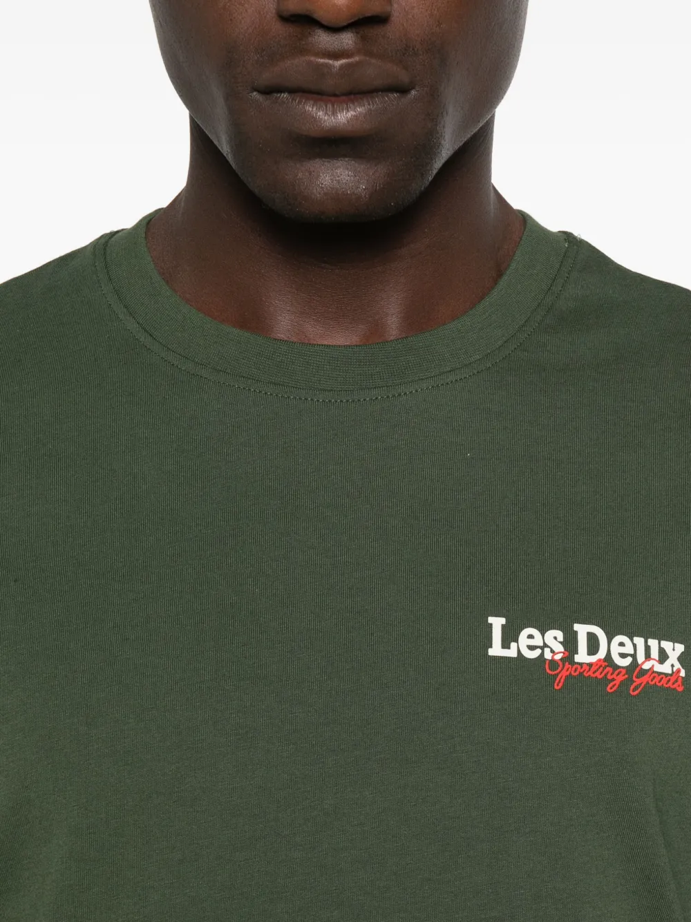 Les Deux Racing T-shirt van biologisch katoen Groen