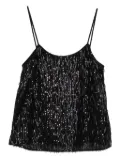 TWINSET sequin fringe top - Black