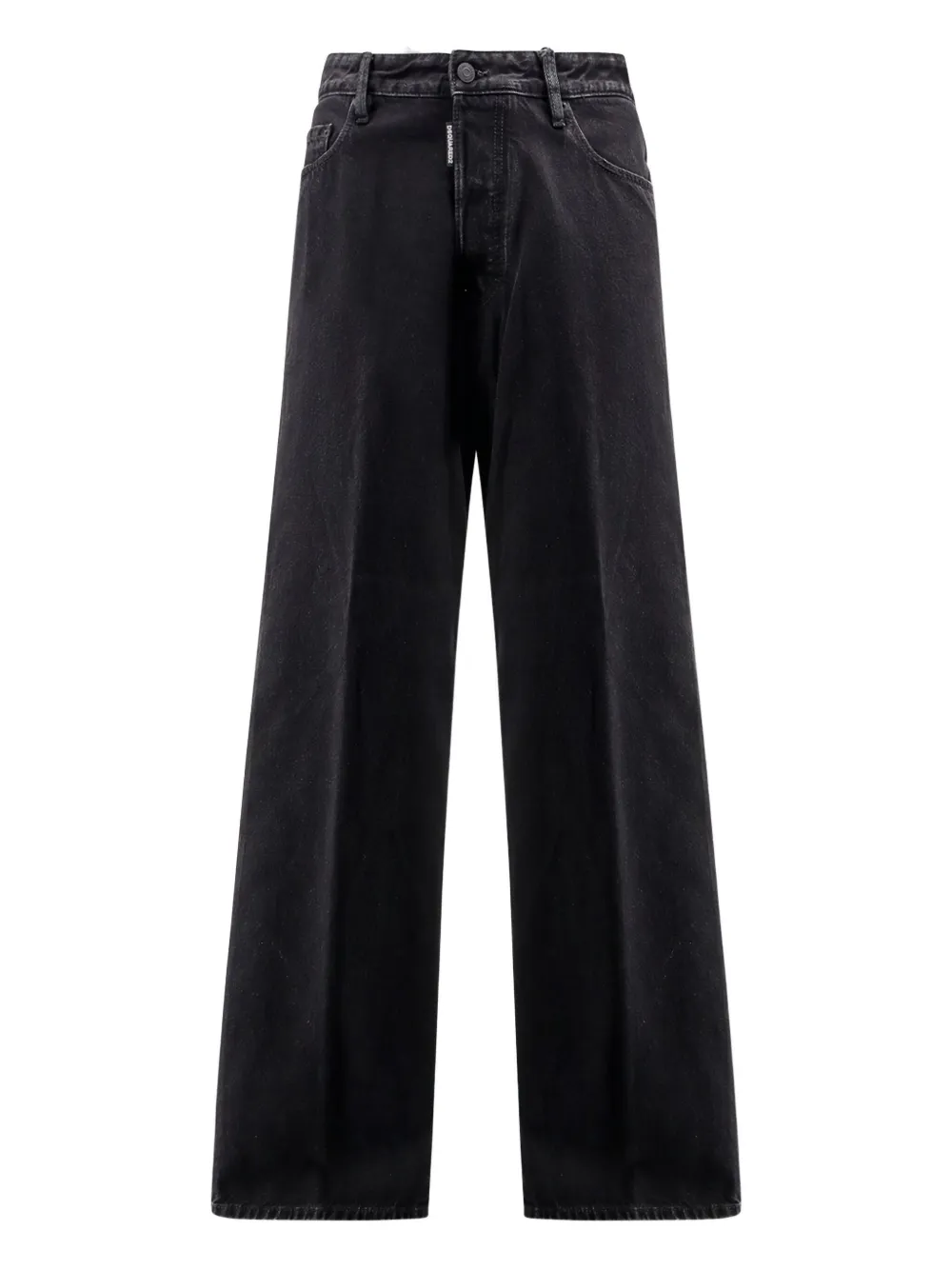 DSQUARED2 leather-patch jeans Zwart