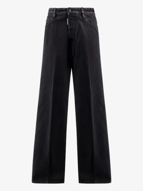 DSQUARED2 皮质贴花牛仔裤