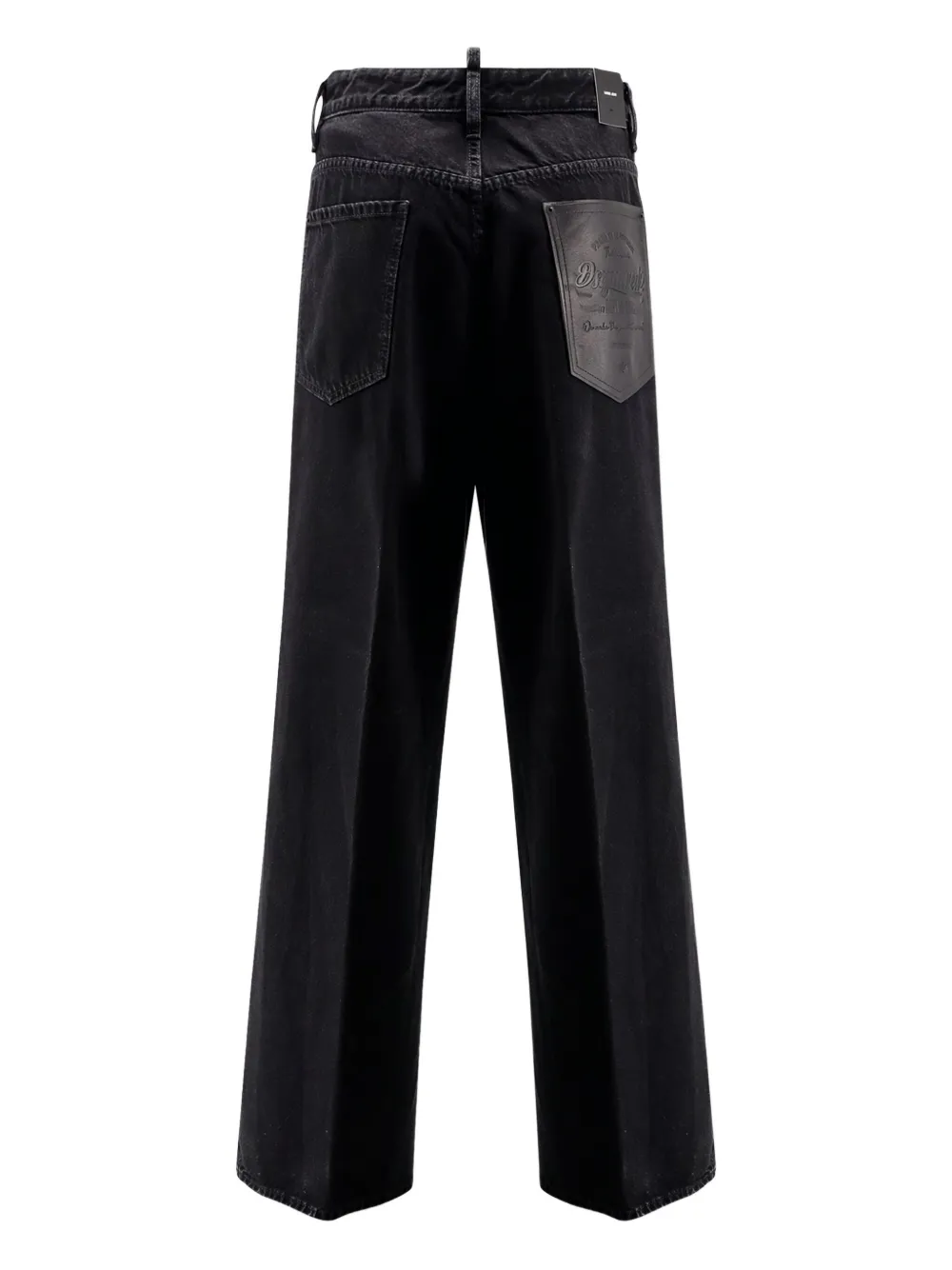 DSQUARED2 leather-patch jeans - Zwart