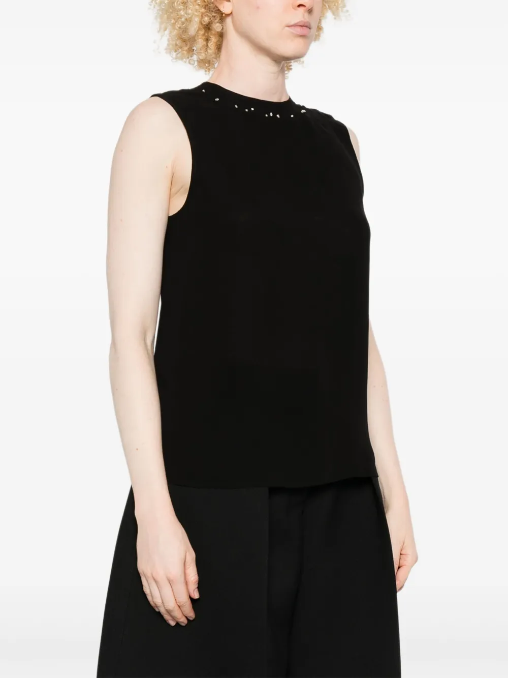 Forte Mouwloze top Zwart