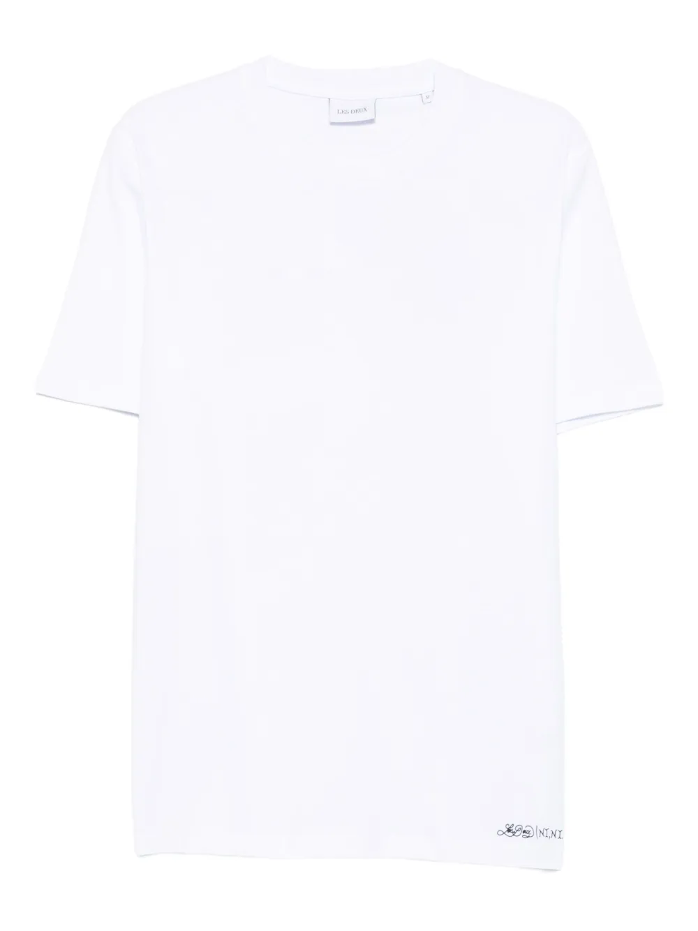 Les Deux Brandon Organic-cotton T-shirt In White