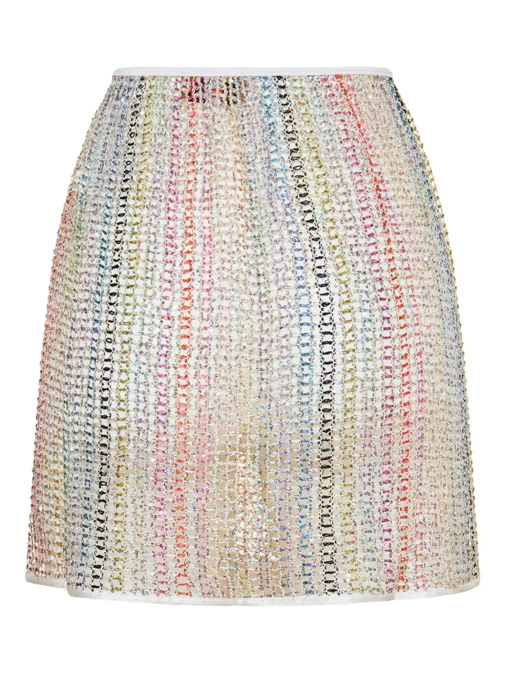 Missoni sequin-striped skirt - Beige