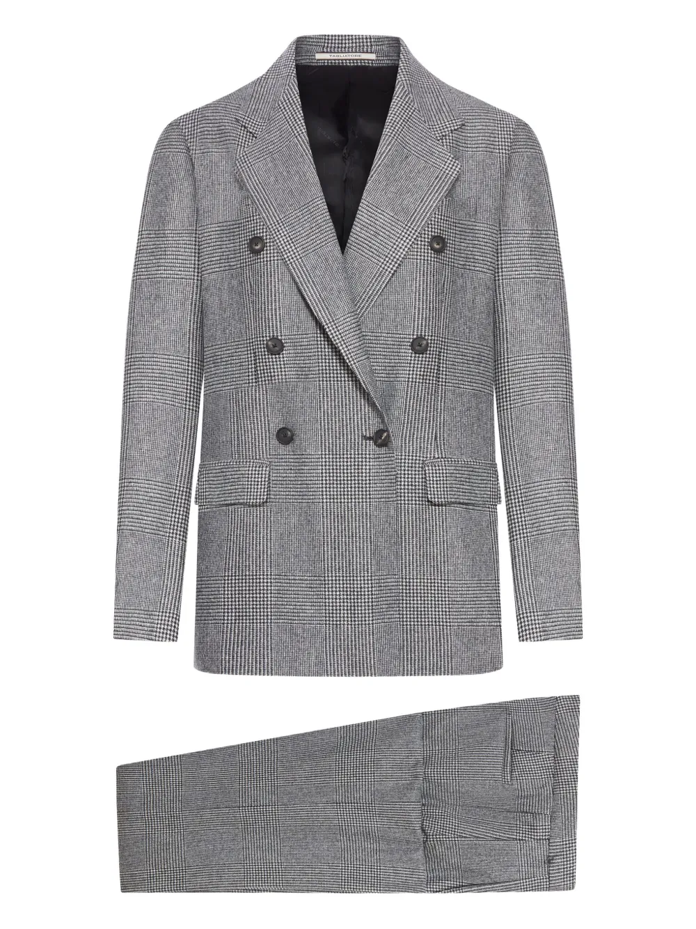 Tagliatore prince of Wales check wool suit Grijs