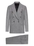 Tagliatore prince of Wales check wool suit - Grey