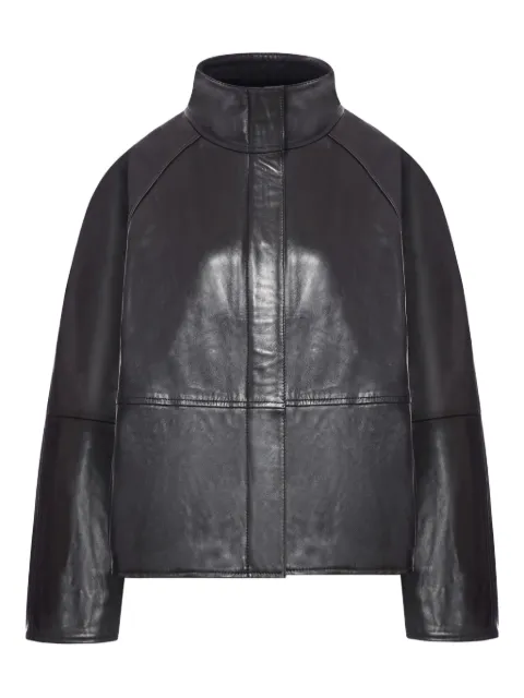 Soeur Gamma high-neck leather jacket