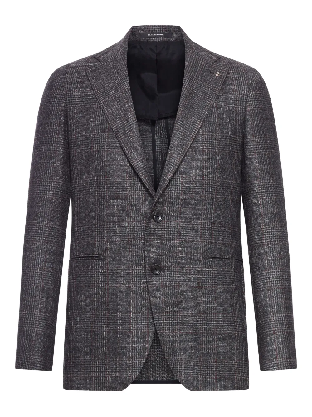 Tagliatore checked-print two-button blazer Zwart