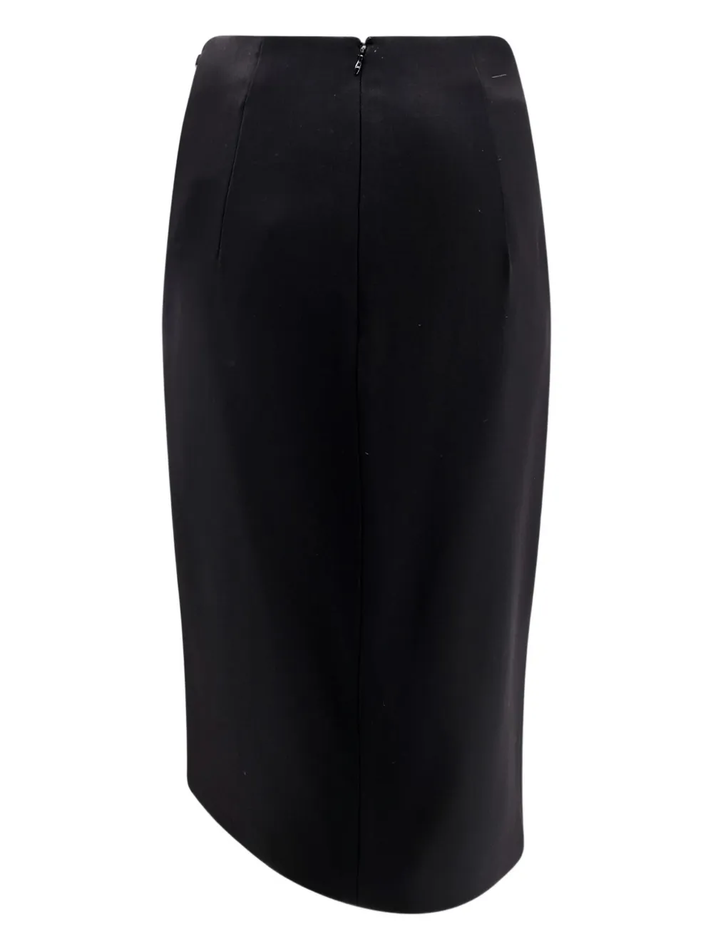Elisabetta Franchi crystal-embellished asymmetric midi skirt - Zwart