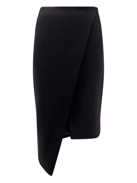 Elisabetta Franchi crystal-embellished asymmetric midi skirt