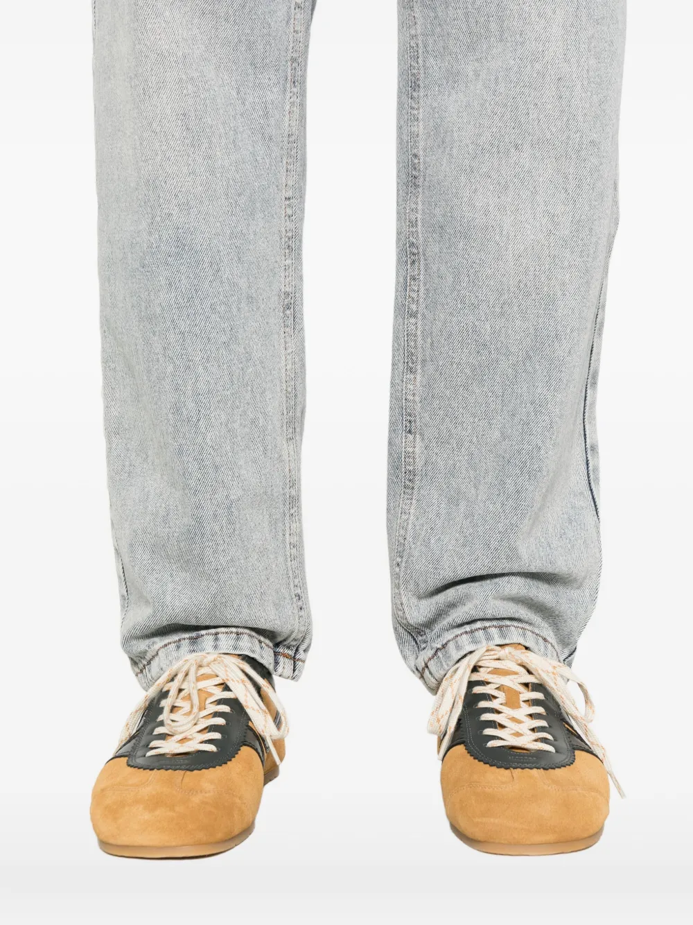 Les Deux Ryder denim jeans met wassing Blauw