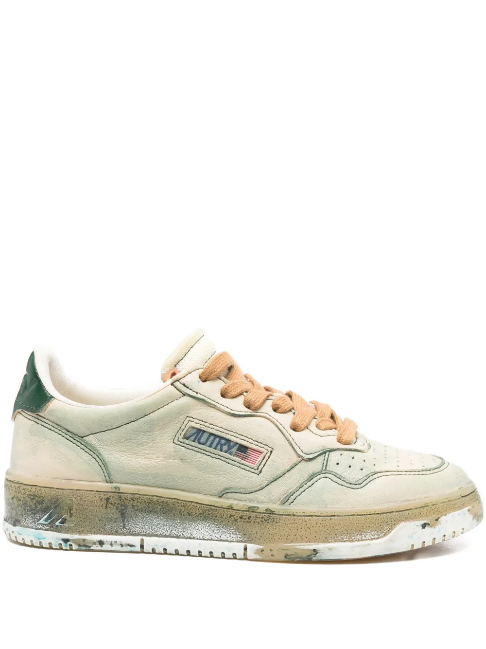 Autry Medalist Super Vintage leather sneakers WOODGREEN