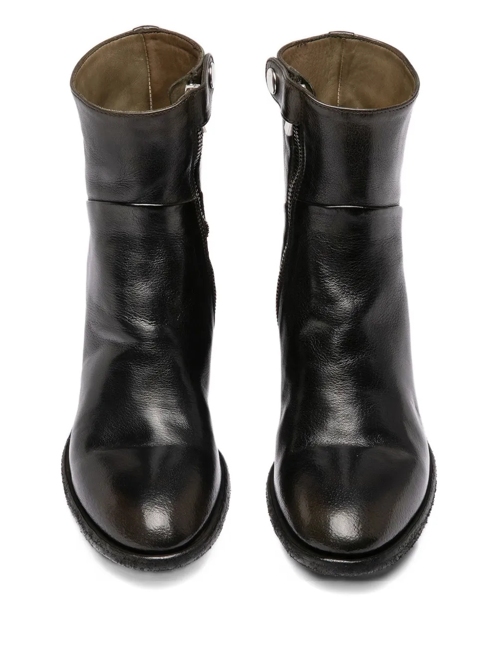 Officine Creative Denner zip boots Black