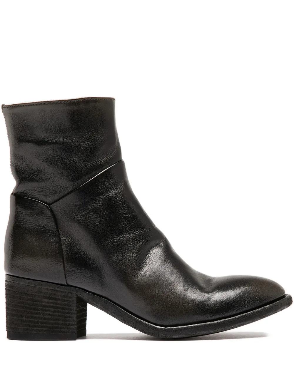 Officine Creative Denner zip boots Black