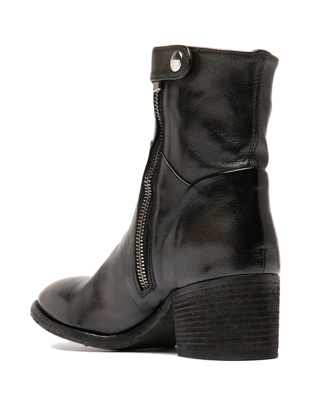 Officine Creative Denner zip boots Black