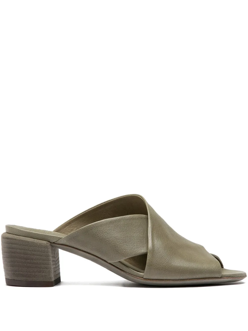 Officine Creative 50 mm Hadry 007 sandalen met gekruiste bandjes en blokhak Groen