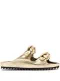 Officine Creative Pelagie 010 knotted leather sandals - Gold