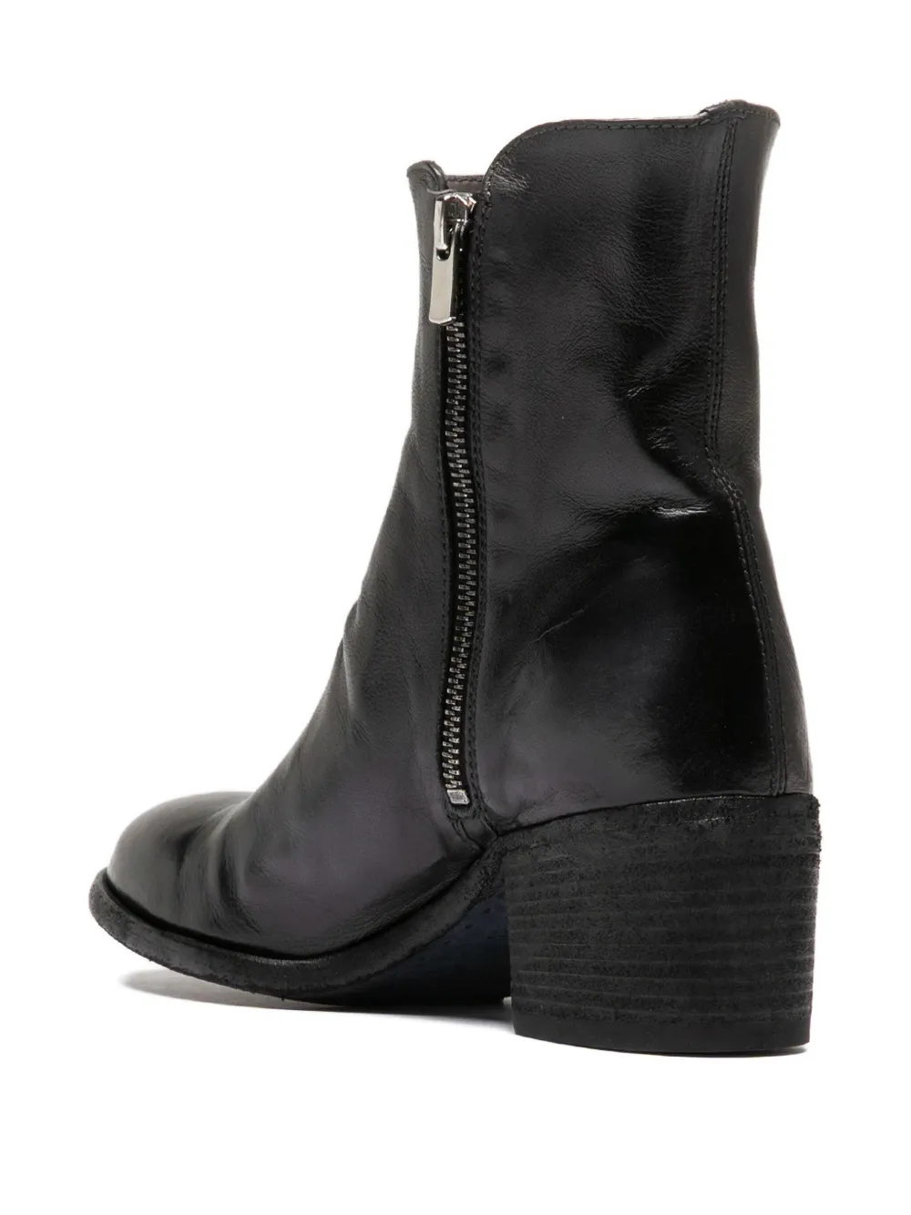 Officine Creative 55mm Denner zip boots Black