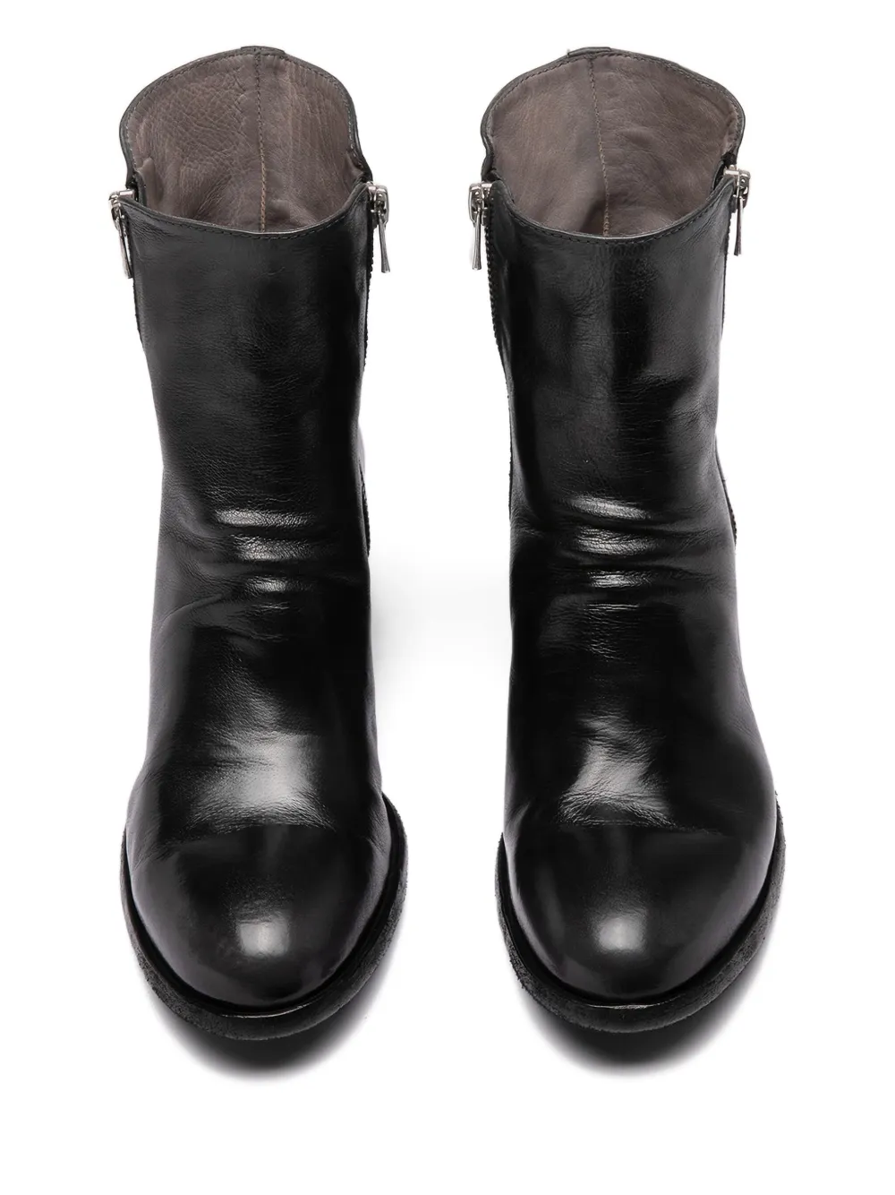 Officine Creative 55mm Denner zip boots Black