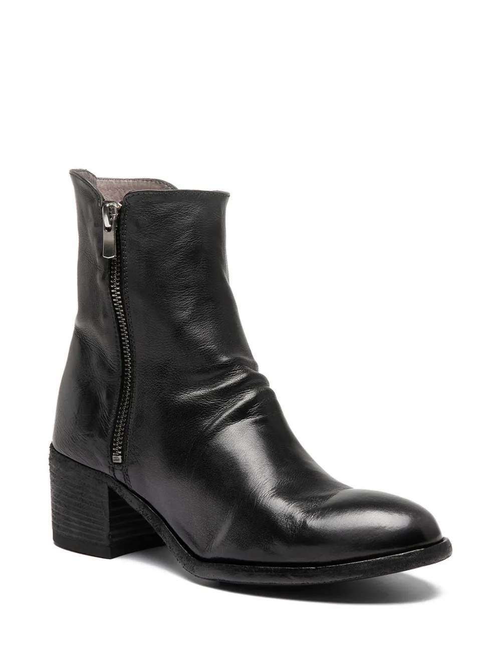 Officine Creative 55mm Denner zip boots Black