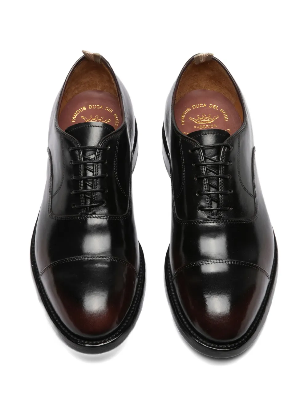 Officine Creative leather oxford shoes Black