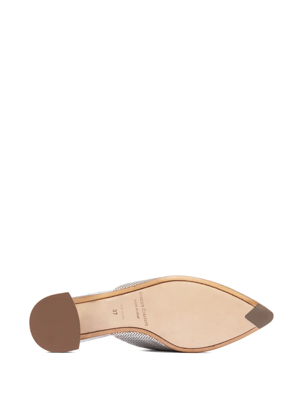 Officine Creative woven leather mules Grey