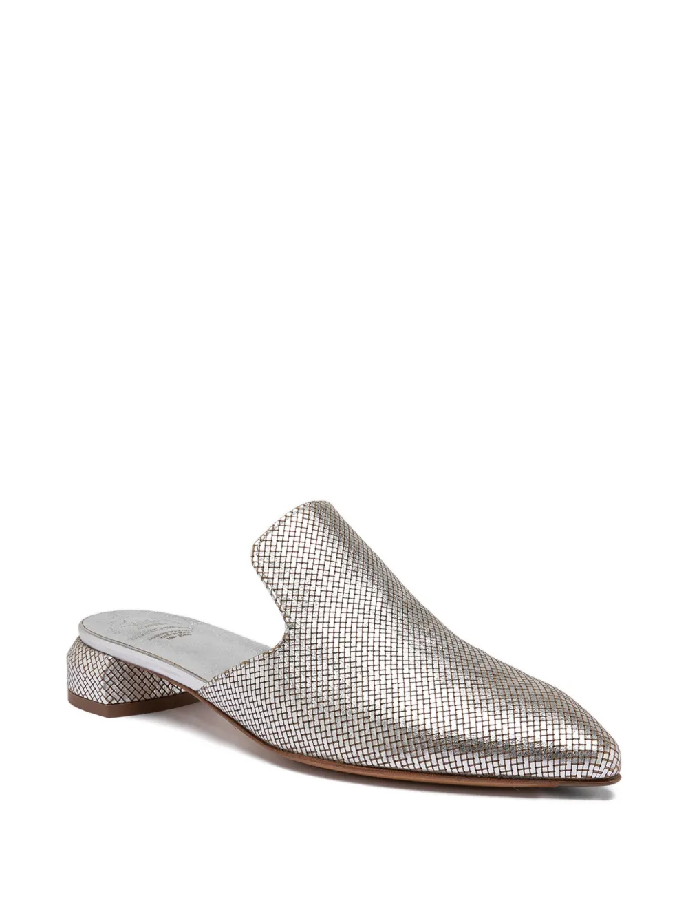 Officine Creative woven leather mules Grey