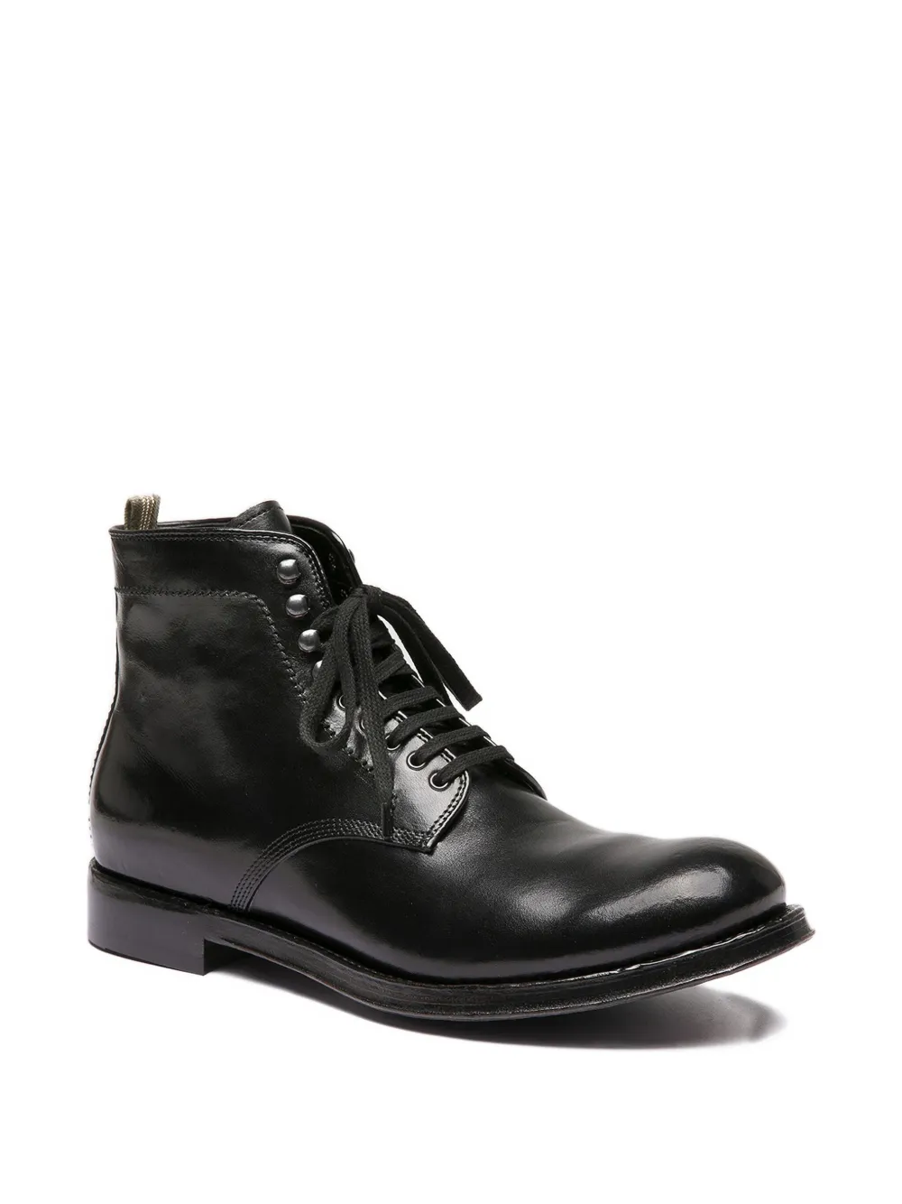 Officine Creative lace-up leather boots Black