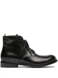 Officine Creative lace-up leather boots - Black