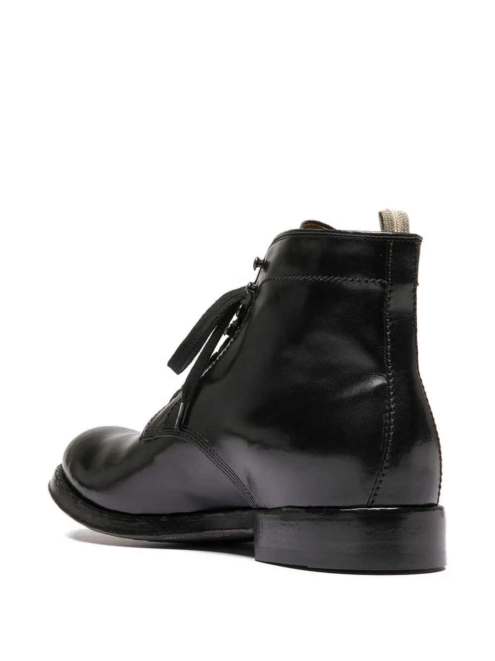 Officine Creative lace-up leather boots Black