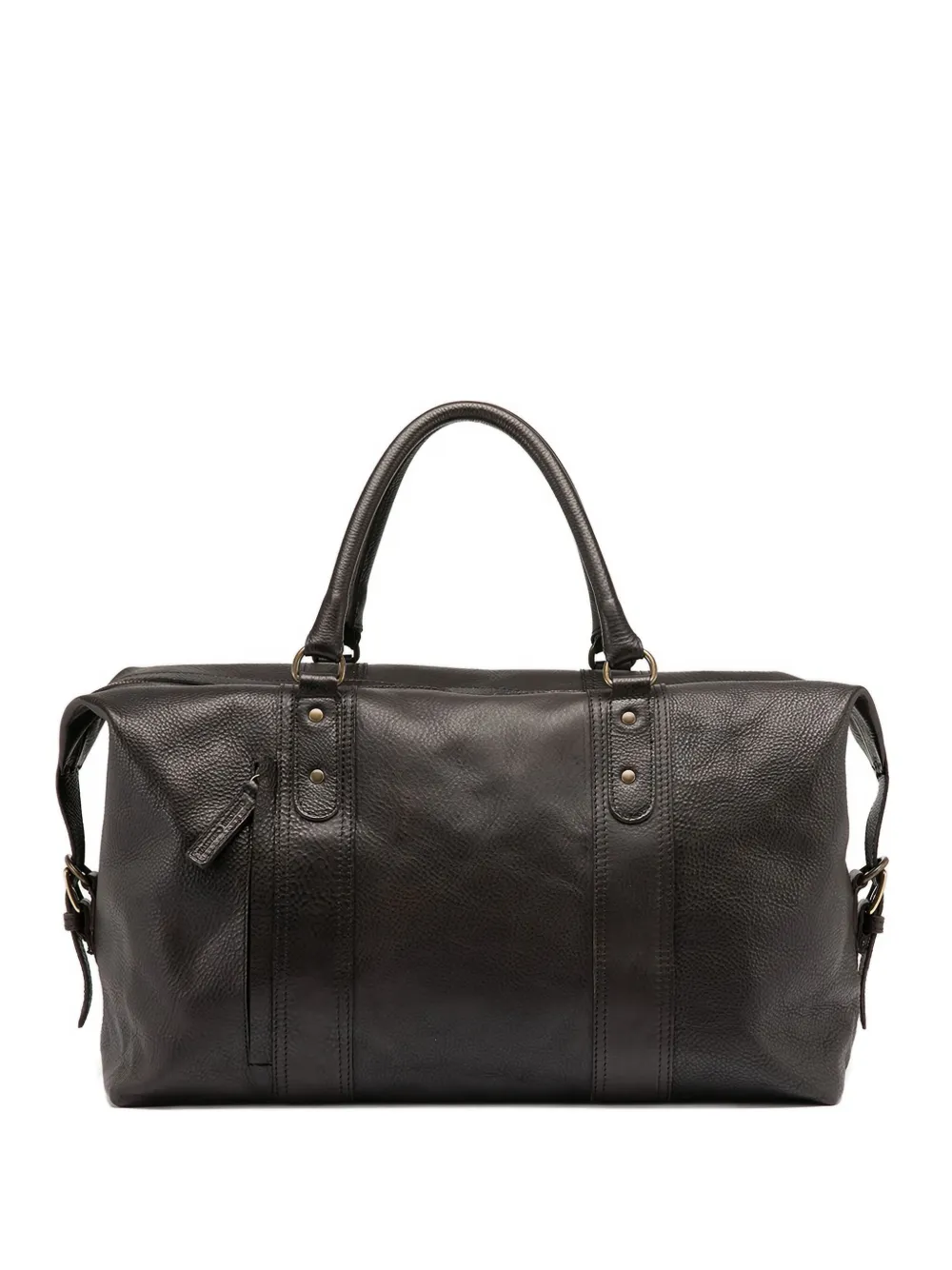 Officine Creative Rare 045 leren reistas met gespsluiting Zwart