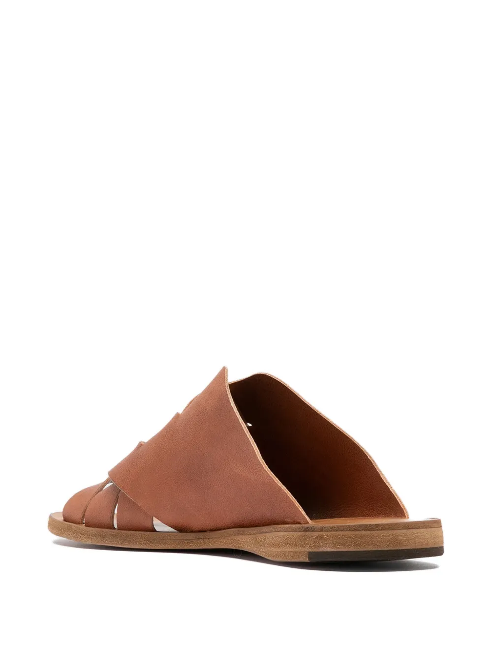 Officine Creative Itaca 049 braided leather sandals Brown