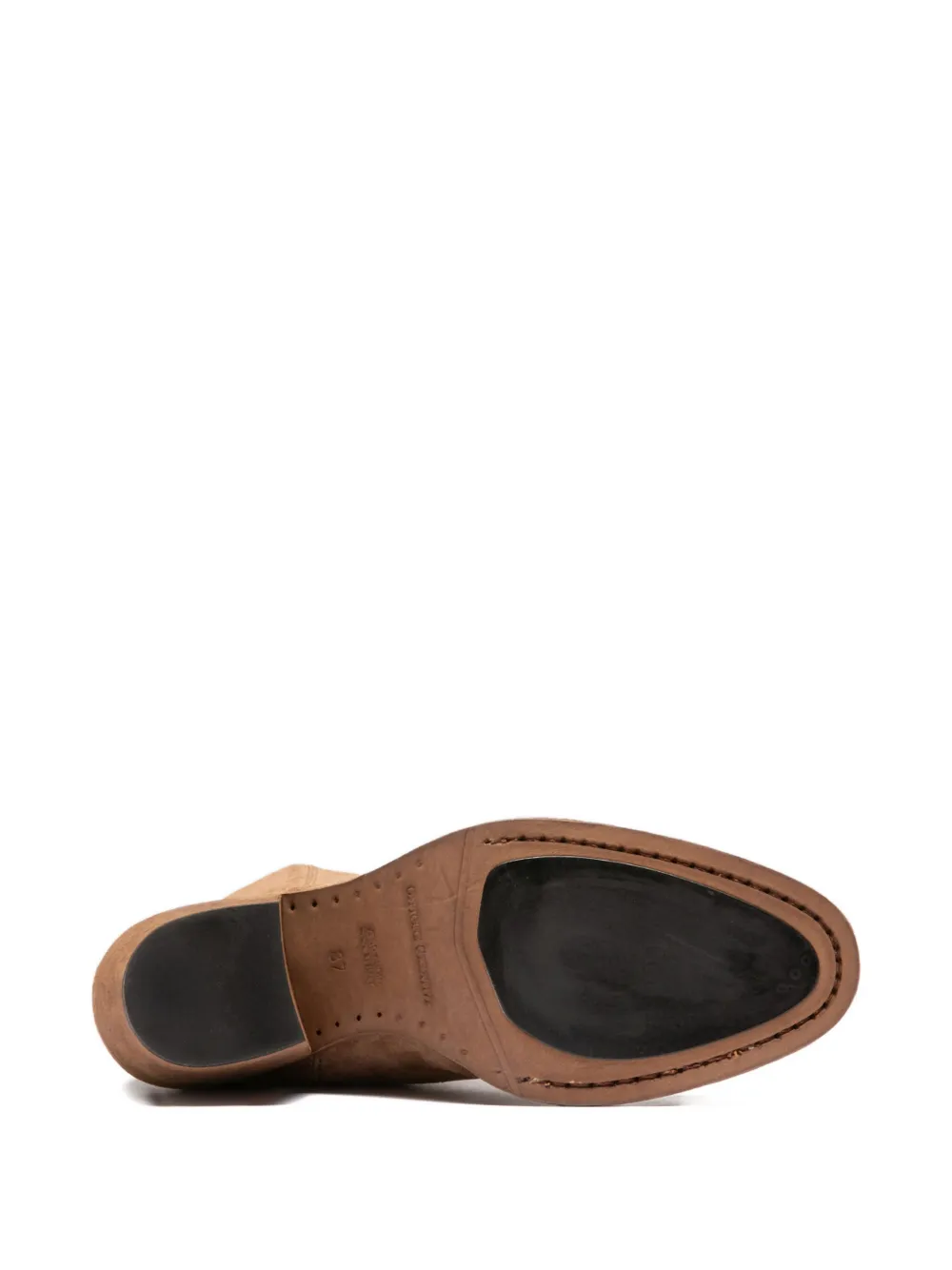 Officine Creative Sydne zip suede boots Brown