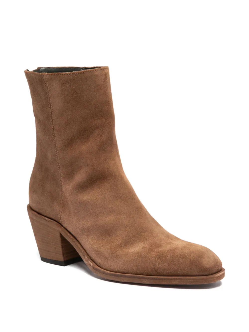 Officine Creative Sydne zip suede boots Brown