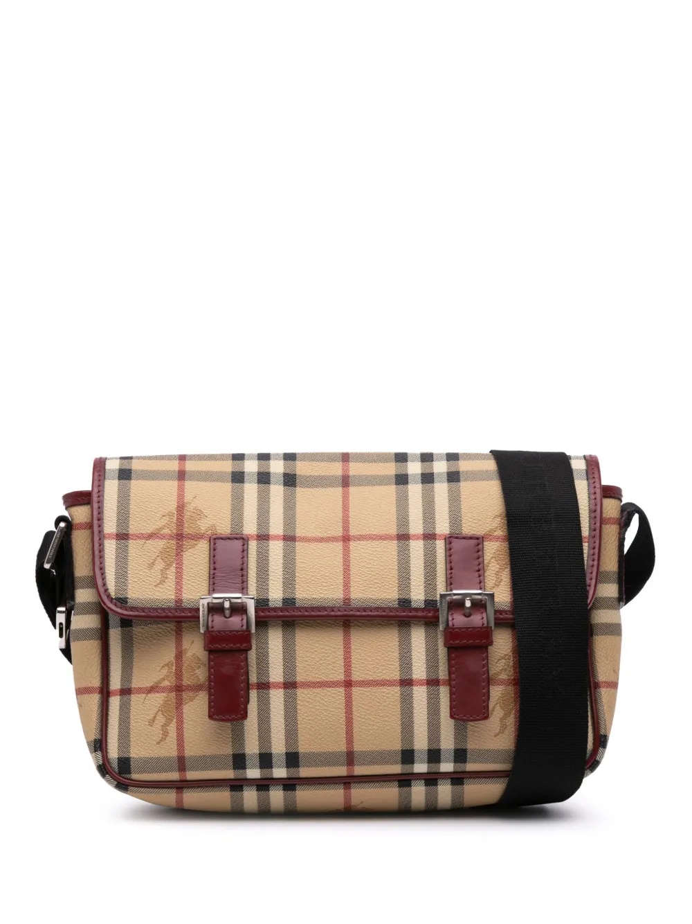 Burberry Pre-Owned 2000-2017 Haymarket Check Coated Canvas crossbody Burberry Pre-Owned 2000-2017 Haymarket Check Coated Canvas crossbody