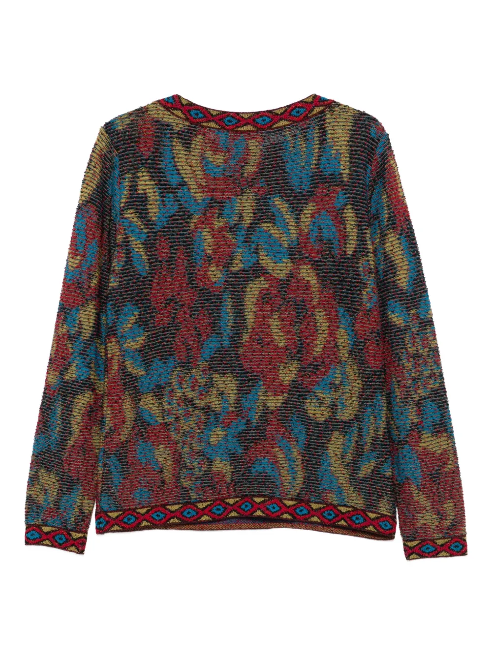 Missoni Pre-Owned 1990s floral-print ribbed sweater | Image 2