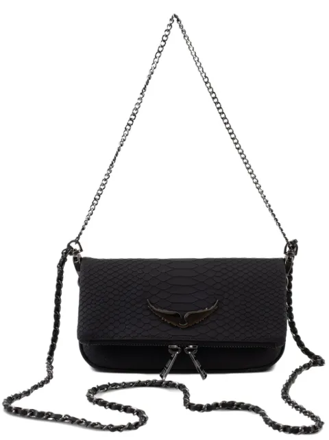 Zadig&Voltaire snakeskin-effect chain cross body bag