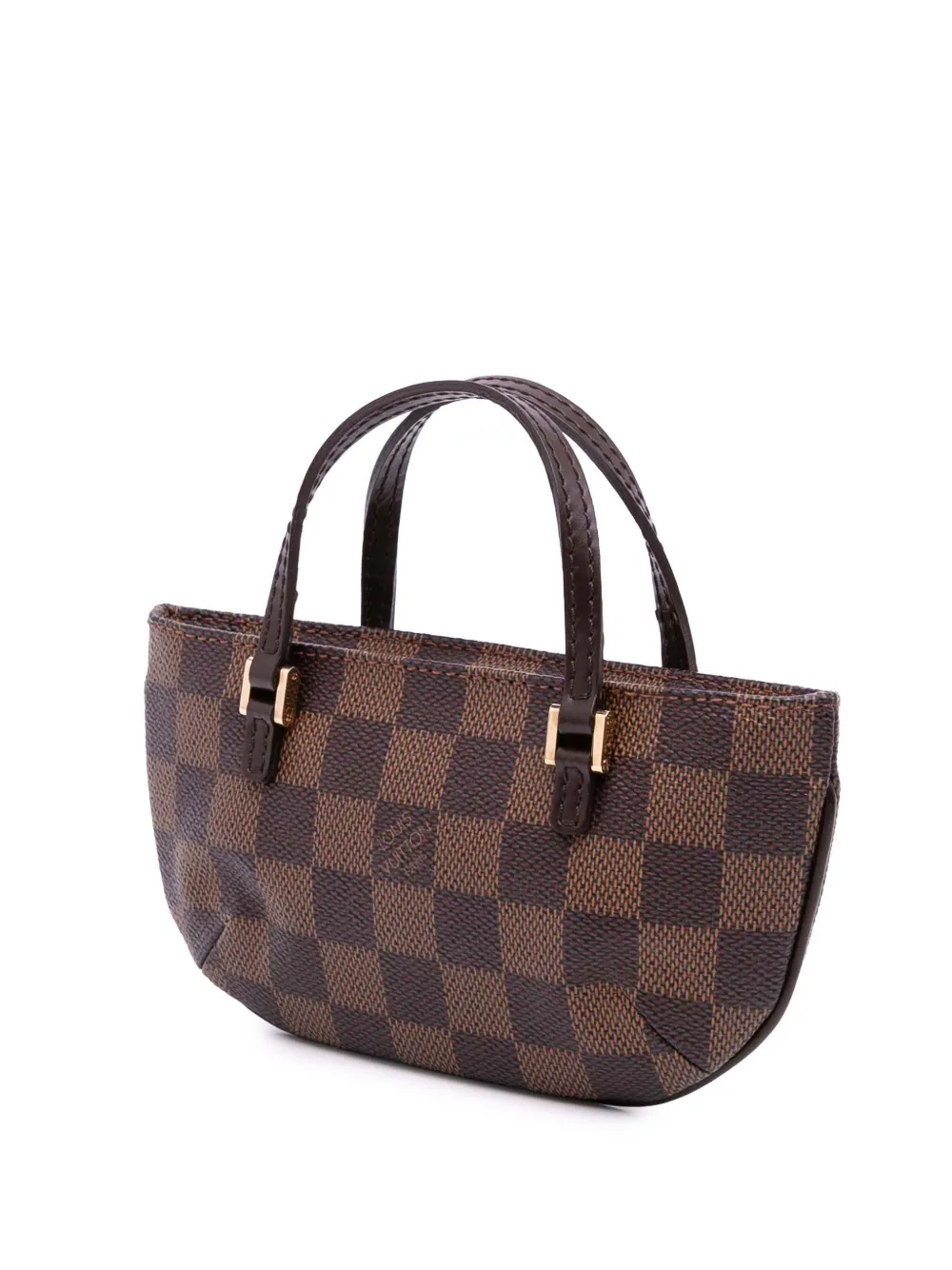 루이비통 Pre-Owned 2000-2025 다미에 에벤 마노스크 포쉐트 핸드백 LSUQCTM5WQ0LBR50