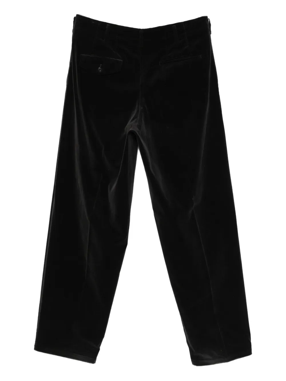 Yohji Yamamoto Pre-Owned 1990s pleated velvet trousers | Image 2