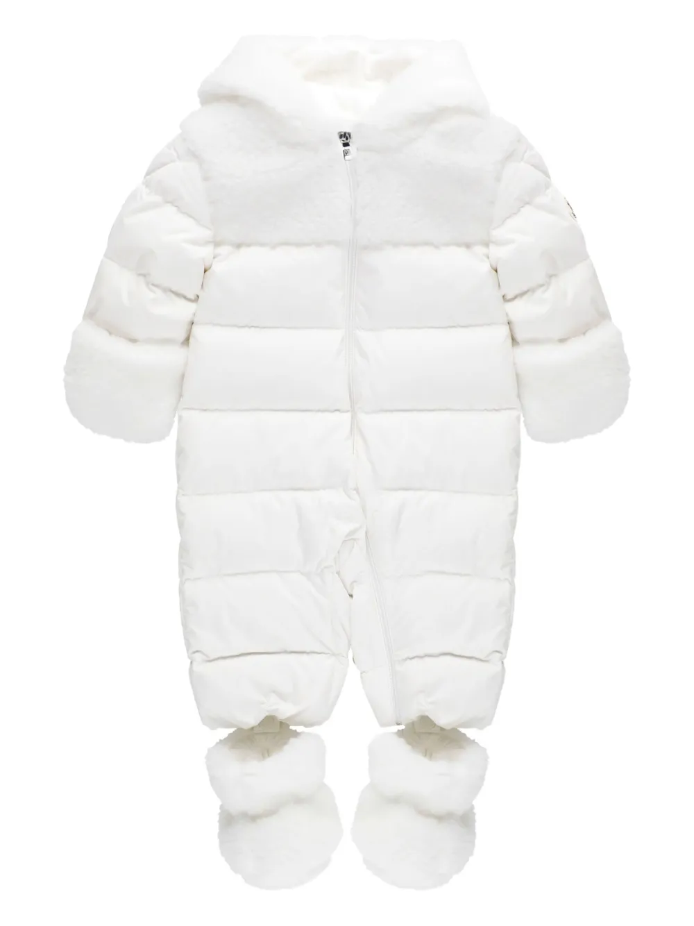 Moncler Enfant Osof padded snowsuit Wit
