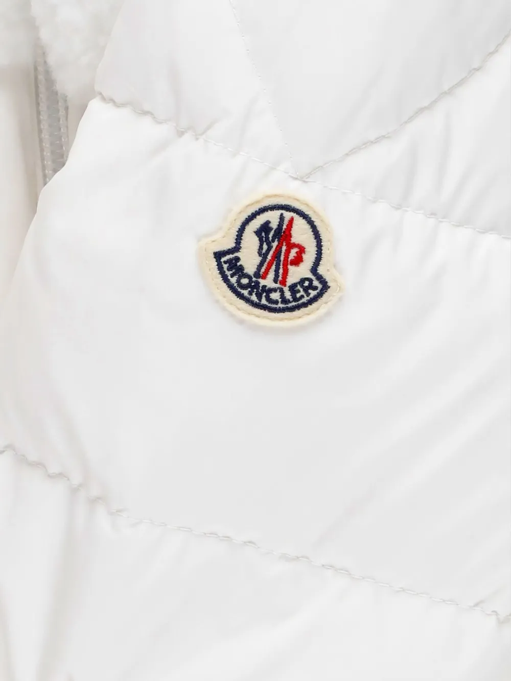 Moncler Enfant Osof padded snowsuit Wit