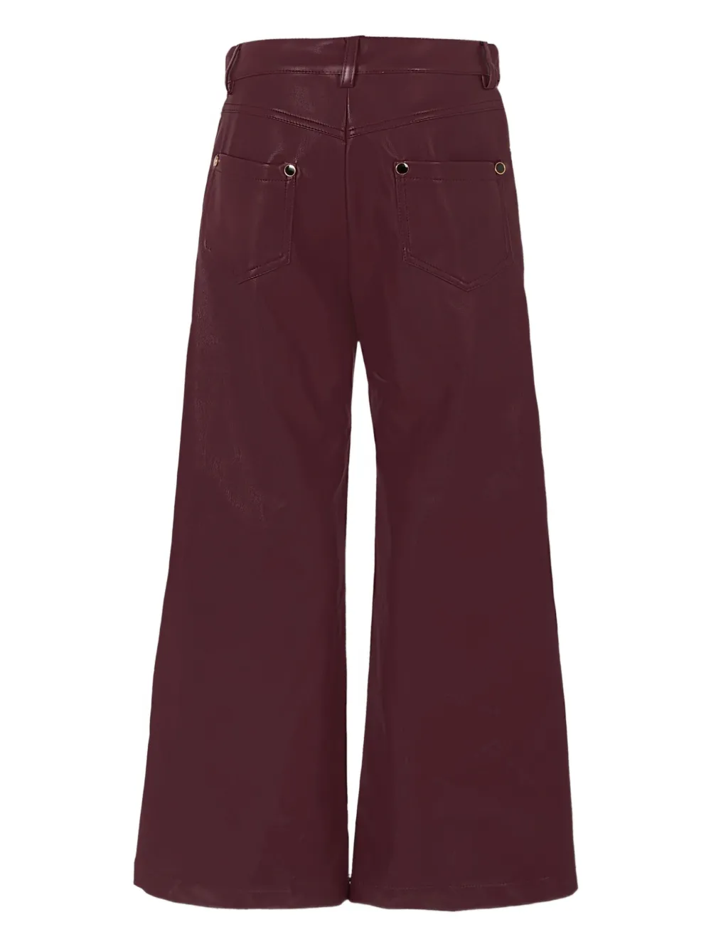 MSGM Kids wide-leg trousers Rood